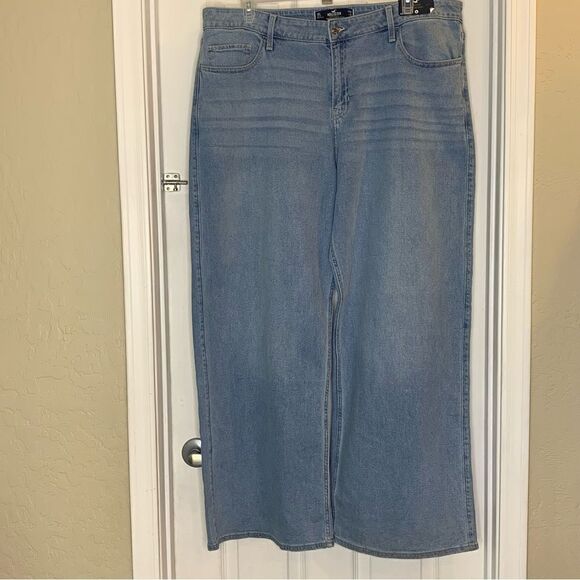 Hollister High Rise Extreme Baggy Jeans Size 19L/34 - Picture 1 of 12